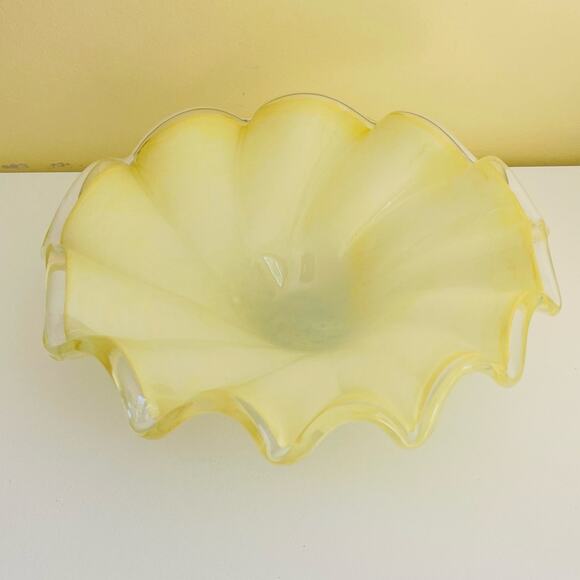 Hand Blown Art Glass Bowl, Centerpiece, Decor, Serving, Server, Home Accent - Picture 15 of 15